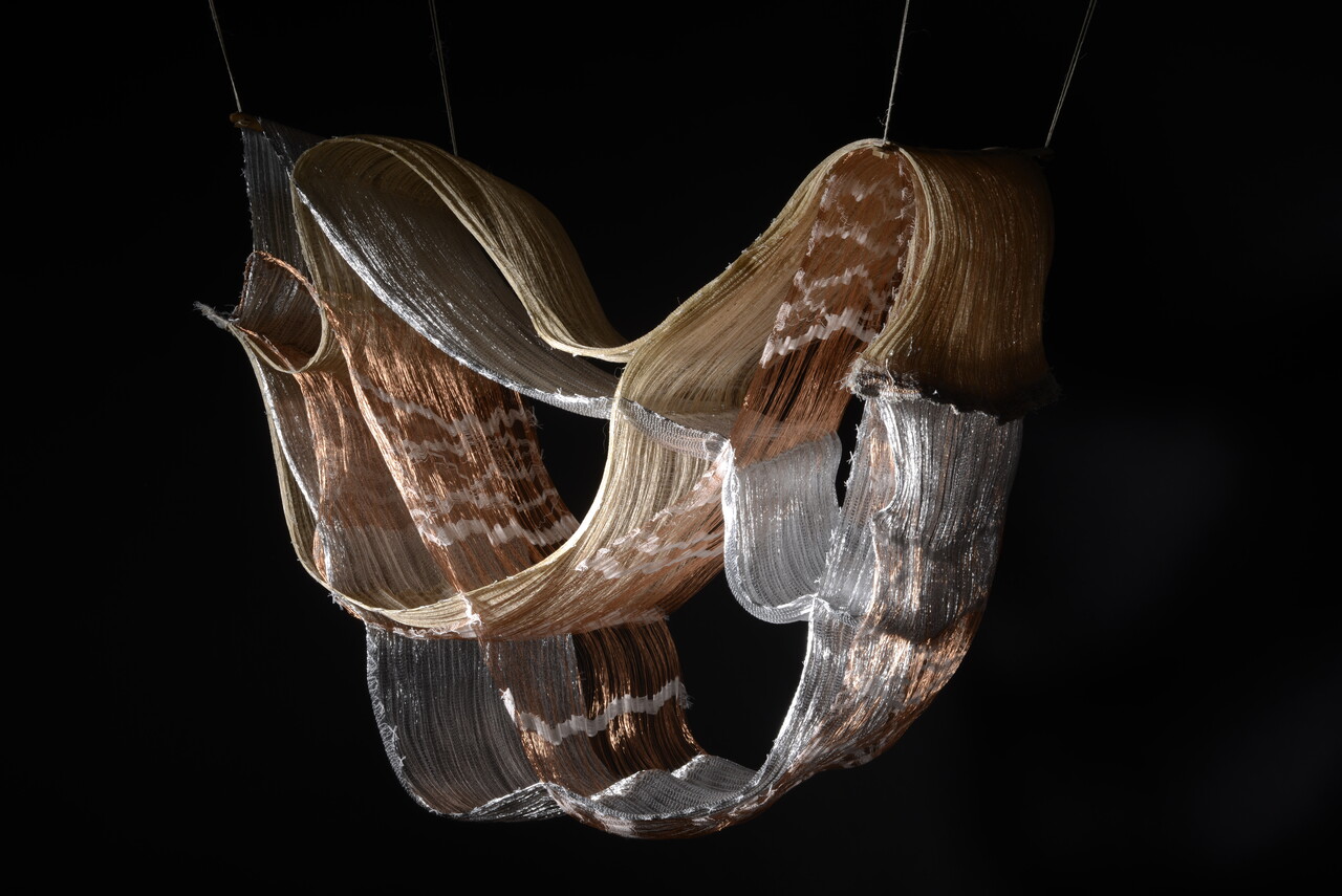 Shaping Weaves, Weaving Shapes, Ursula Wagner. Foto door Juliana Eirich.